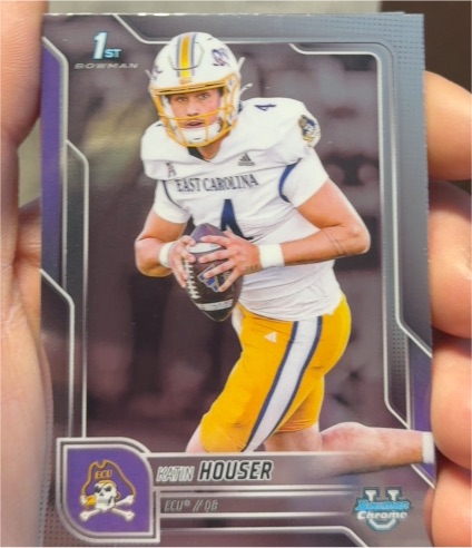 2025 Bowman Chrome University #161 Katin Houser — front