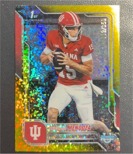 2025 Bowman University Chrome #109 Fernando Mendoza — front