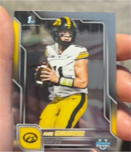 2025 Bowman University Chrome #127 Mark Gronowski — front