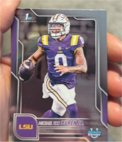 2025 Bowman Chrome University #53 Michael Van Buren Jr. — front