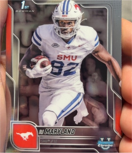 2025 Bowman Chrome University #153 RJ Maryland — front