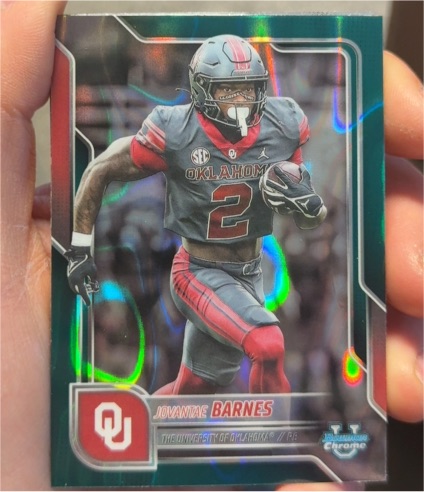 2025 Bowman University Chrome #200 Jovantae Barnes — front