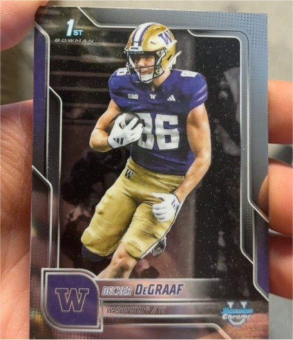 2025 Bowman University Chrome #4 Decker DeGraaf — front