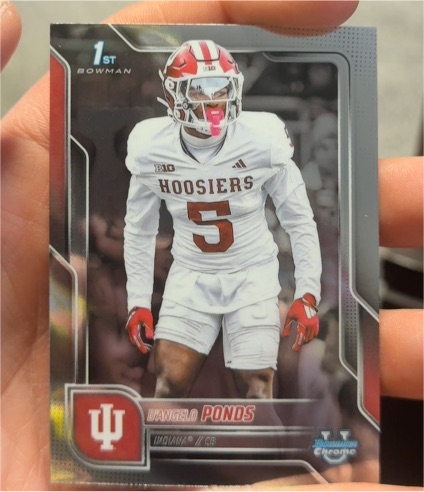 2025 Bowman University Chrome #104 D'Angelo Ponds — front