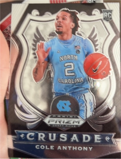 2020-21 Panini Prizm Draft Picks Crusade #89 Cole Anthony — front