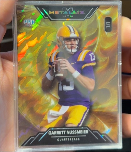 2025 Wild Card Metallix #1/1 Garrett Nussmeier — front