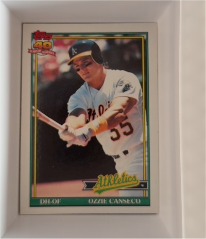1991 Topps #162 Ozzie Canseco — front