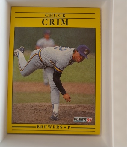 1991 Fleer #579 Chuck Crim — front