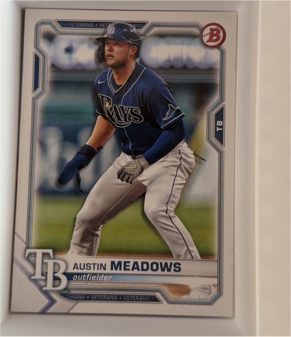 2021 Bowman #99 Austin Meadows — front