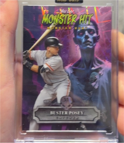 2025 Wild Card Haunted Hits Monster Hit Buster Posey — front
