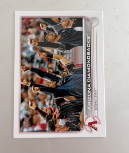 2022 Topps #144 Arizona Diamondbacks Team Card — front