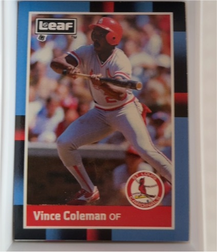1988 Leaf #293 Vince Coleman — front