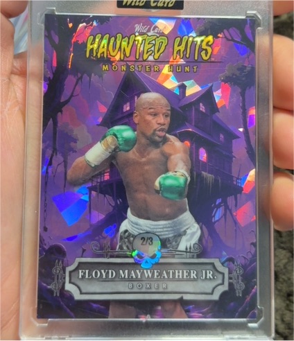 2025 Wild Card Haunted Hits Monster Hunt #2/3 Floyd Mayweather Jr. — front
