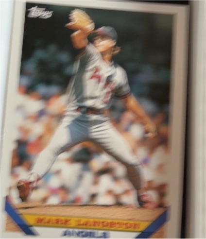 1993 Topps #210 Mark Langston — front