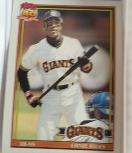 1991 Topps #408 Ernie Riles — front