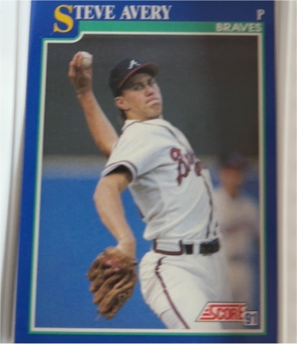 1991 Score #80 Steve Avery — front