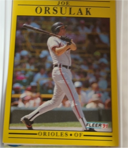 1991 Fleer #491 Joe Orsulak — front