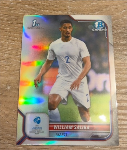 2023 Topps Under 21 Championship 1st Bowman Chrome #55 William Saliba — front