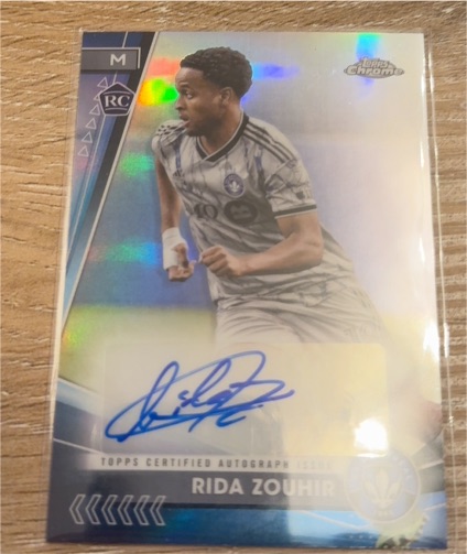 2024 Topps Chrome MLS Rida Zouhir RC Auto — front
