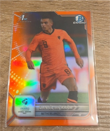 2022 Bowman Chrome U-21 Euro 1st Refractor #29 Daniel van Kaam — front