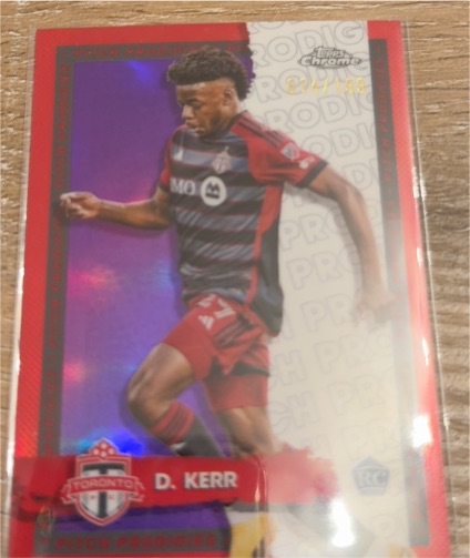 2024 Topps Chrome MLS #56 Deandre Kerr Pitch Prodigies — front