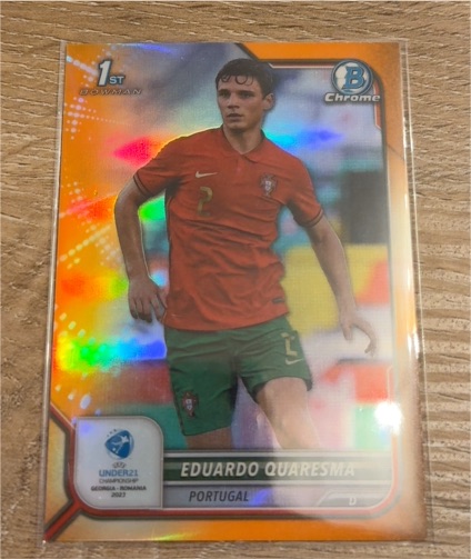 2022 Bowman Chrome 1st Bowman Eduardo Quaresma — front