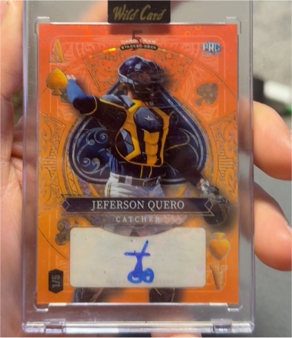 2024 Wild Card 5 Card Draw Stacked Deck Ace Of Spades Jeferson Quero — front
