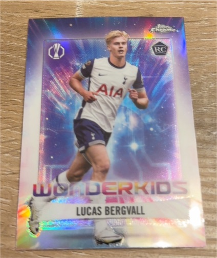 2024-25 Topps Chrome UEFA Club Competitions #WK-16 Lucas Bergvall Wonderkids — front