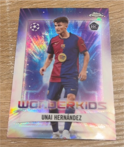 2024-25 Topps Chrome UEFA Club Competitions #WK-10 Unai Hernández Wonderkids — front