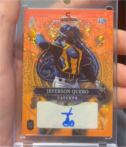 2024 Wild Card 5 Card Draw Stacked Deck Jeferson Quero Ace of Spades — front