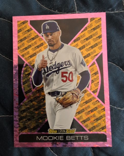 2025 Topps Update Black Gold #BG-21 Mookie Betts — front