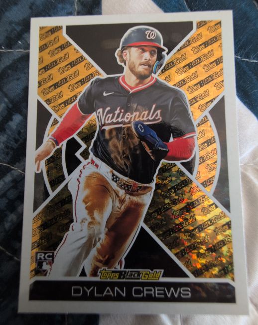 2025 Topps Update Black Gold #BG-11 Dylan Crews — front