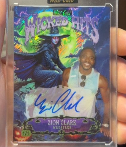 2025 Wild Card Wicked Hits #1/1 Zion Clark — front
