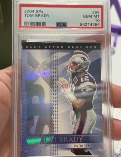 2004 Upper Deck SPx #59 Tom Brady — front