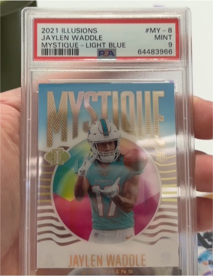 2021 Panini Illusions #MY-8 Jaylen Waddle Mystique — front