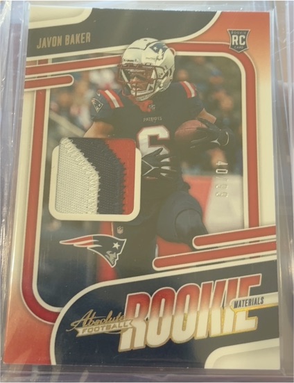 2024 Panini Absolute Rookie Materials #ARM-JBR Javon Baker — front