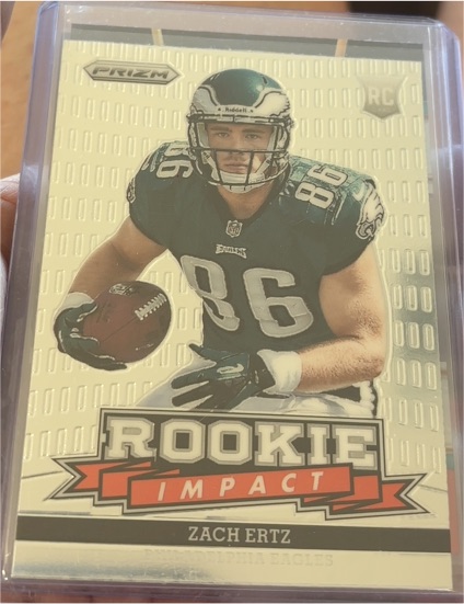 2013 Panini Prizm #19 Zach Ertz Rookie Impact — front