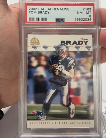 2002 Pacific Adrenaline #163 Tom Brady — front