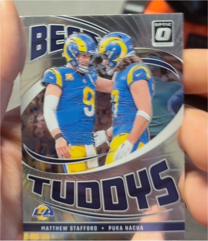 2024 Panini Donruss Optic #2 Matthew Stafford Puka Nacua Best Tuddys — front