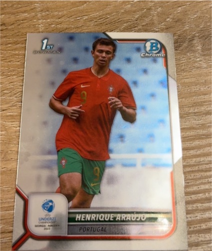 2022 Bowman Chrome UEFA Under 21 #36 Henrique Araujo — front