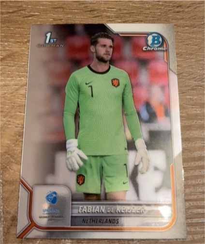 2022 Bowman Chrome UEFA Under 21 #1st Fabian de Keijzer — front