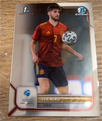2022 Bowman Chrome Road to UEFA U21 Euros #84 Fer Nino — front
