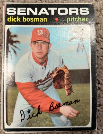 1971 Topps #60 Dick Bosman — front
