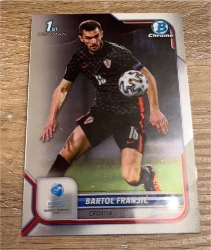 2022-23 Bowman Chrome Road to UEFA Under21 Championship #63 Bartol Franjic — front