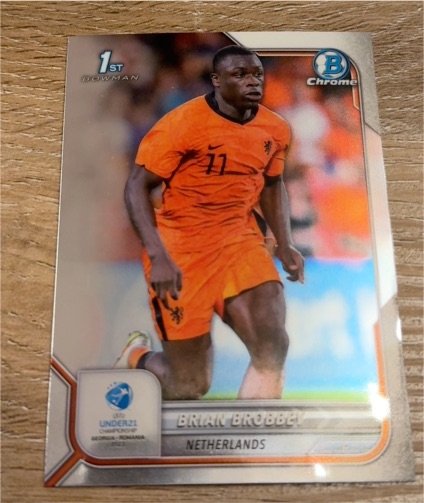 2022 Bowman Chrome Road to UEFA Under-21 #50 Brian Brobbey — front