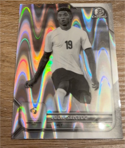 2022 Bowman Chrome UEFA Under 21 #89 Eddie Salcedo — front
