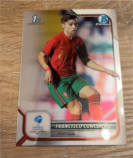2022 Bowman Chrome UEFA Under-21 #Francisco Conceição — front
