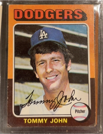 1975 Topps #47 Tommy John — front