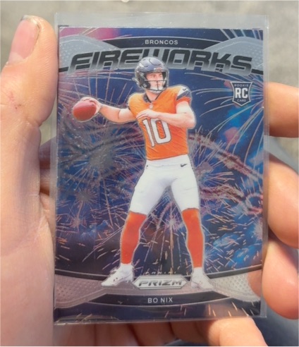 2024 Panini Prizm Fireworks #23 Bo Nix — front