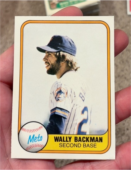 1981 Fleer #336 Wally Backman — front